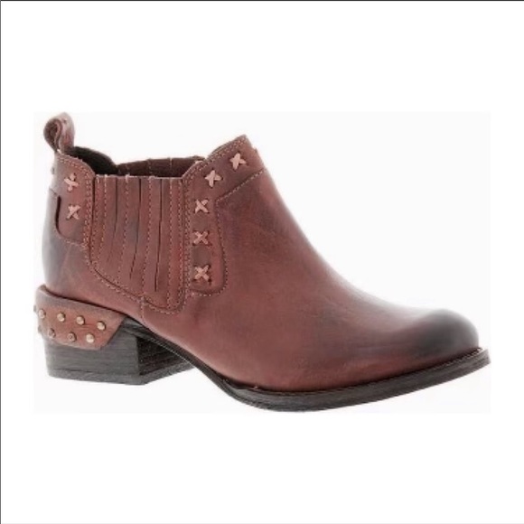 Naughty Monkey Miss M Rust Ankle Booties
